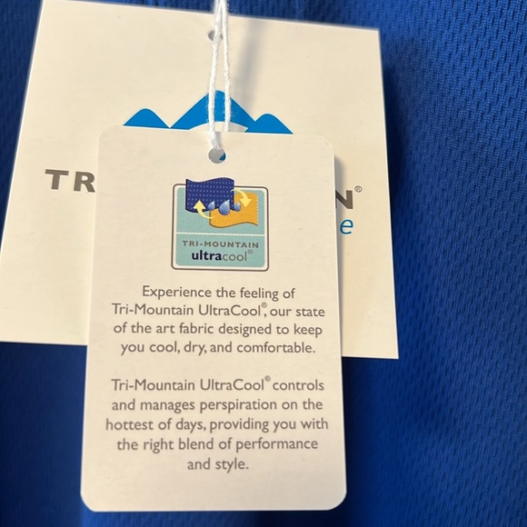 Tri-Mountain Ultra Cool Performance Moisture Wicking Technology Activewear Polo! - Picture 7 of 8